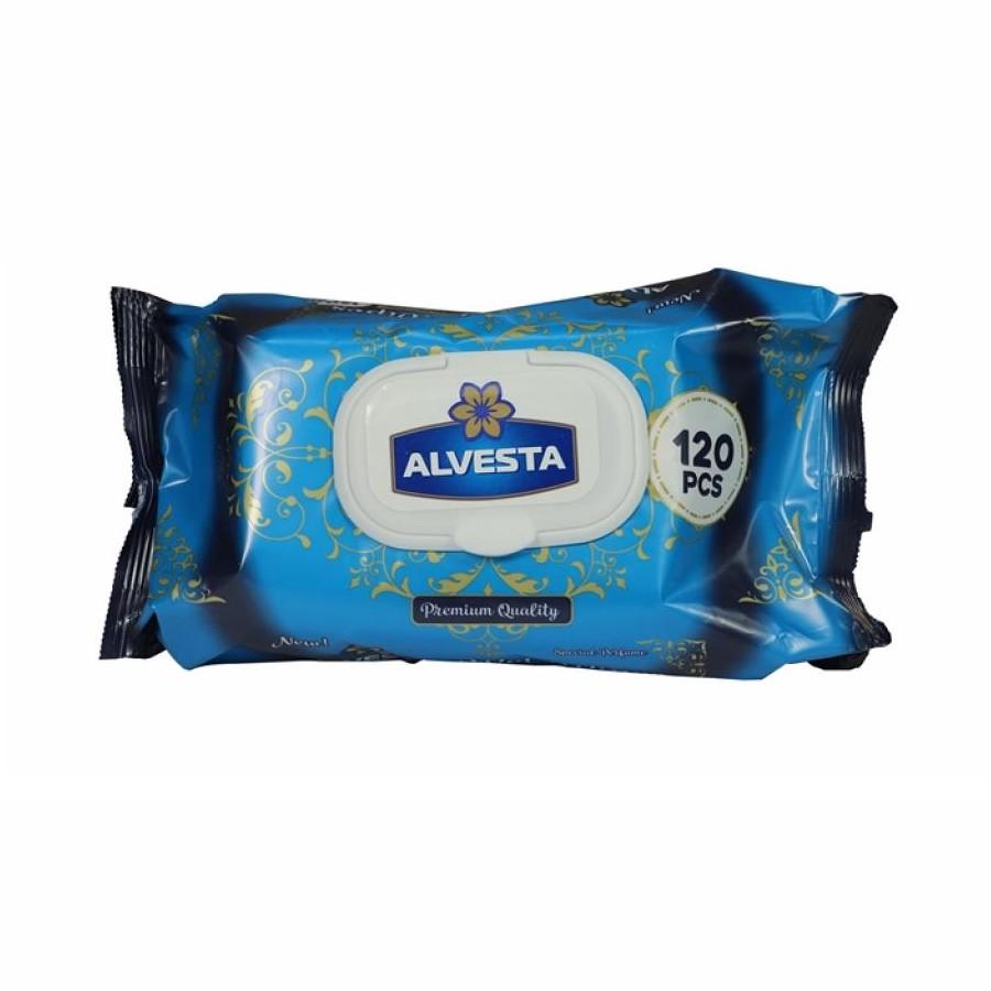 Мокри кърпи Alvesta Jumbo без алкохол, опаковка с капак, 120 бр. | JAR Computers Мокри кърпи Alvesta Jumbo без алкохол, опаковка с капак, 120 бр.