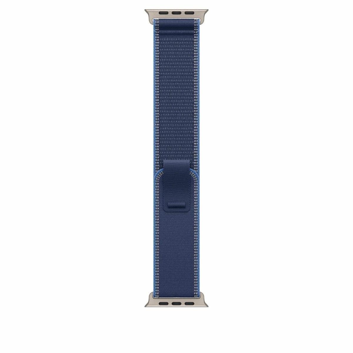 Оригинална текстилна каишка за Apple Watch Ultra, Ultra 2, Ultra 3 49мм - Apple Trail Loop M/L (син) | JAR Computers Оригинална текстилна каишка за Apple Watch Ultra, Ultra 2, Ultra 3 49мм - Apple Trail Loop M/L (син)