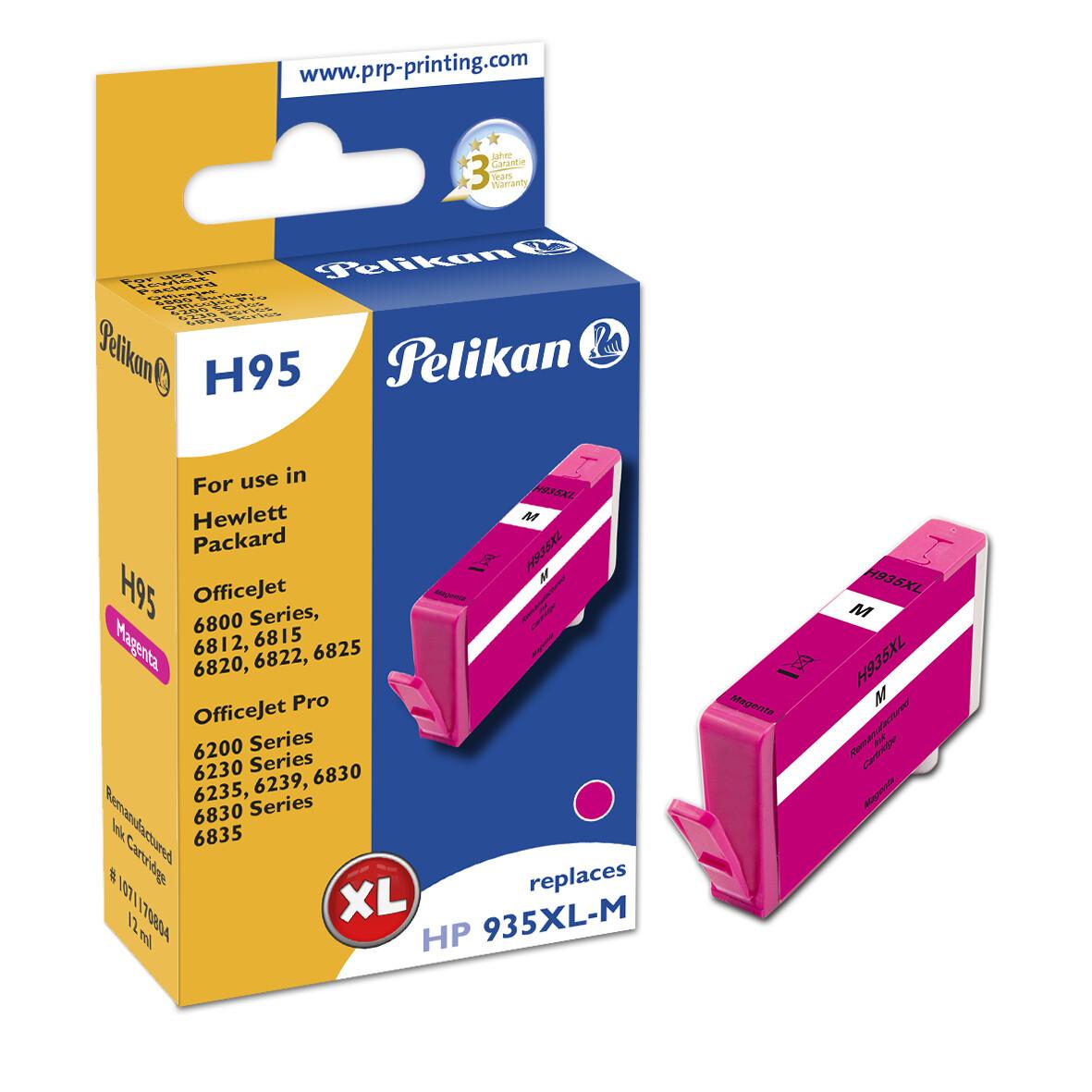 Pelikan H95 Magenta глава и патрон за мастиленоструен принтер 1 броя Съвместим Висок (XL) добив Пурпурен | JAR Computers Pelikan H95 Magenta глава и патрон за мастиленоструен принтер 1 броя Съвместим Висок (XL) добив Пурпурен