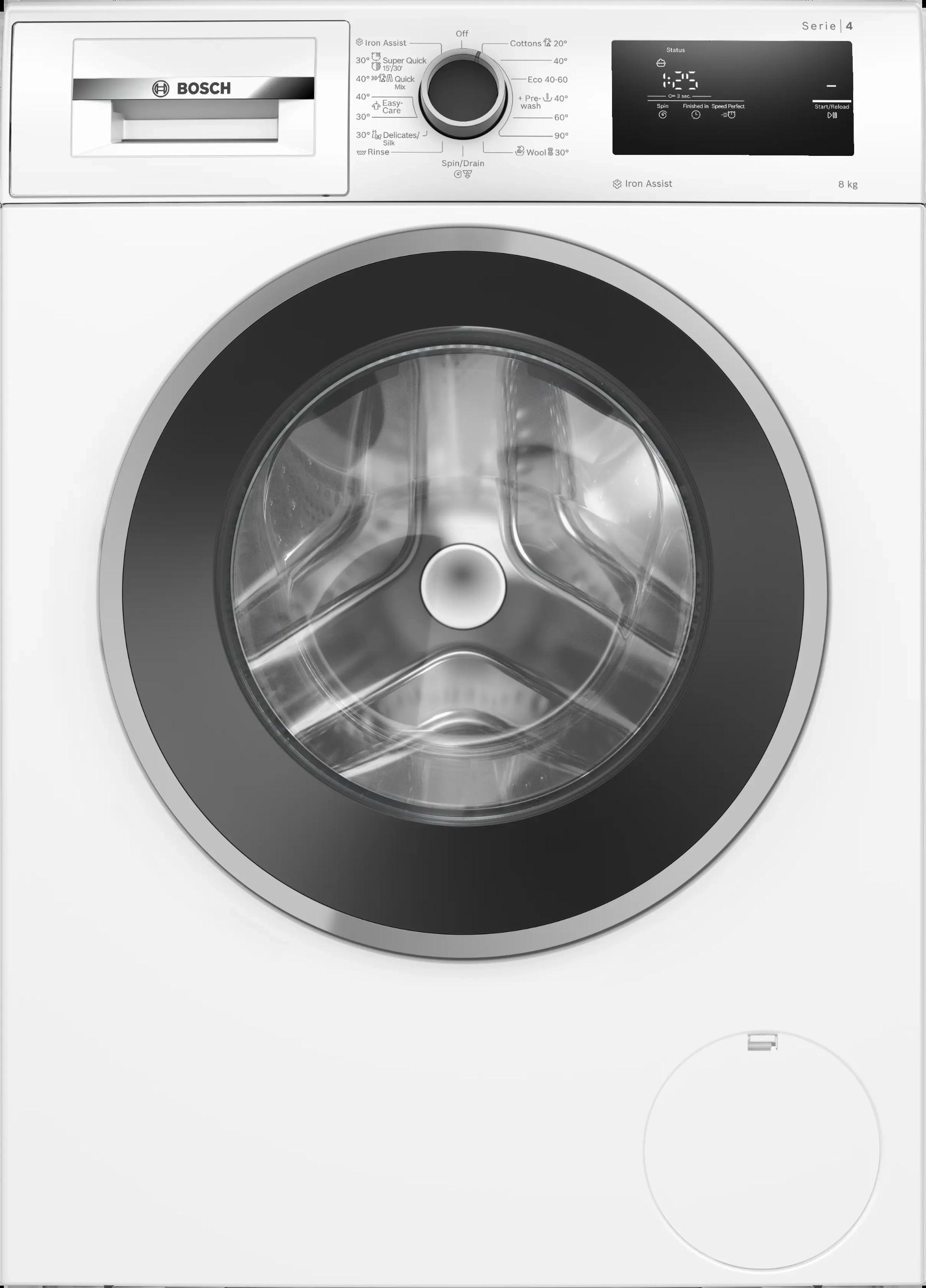 Пералня Bosch WAN2806NBY , 1400 об./мин., 8.00 kg, A , Бял