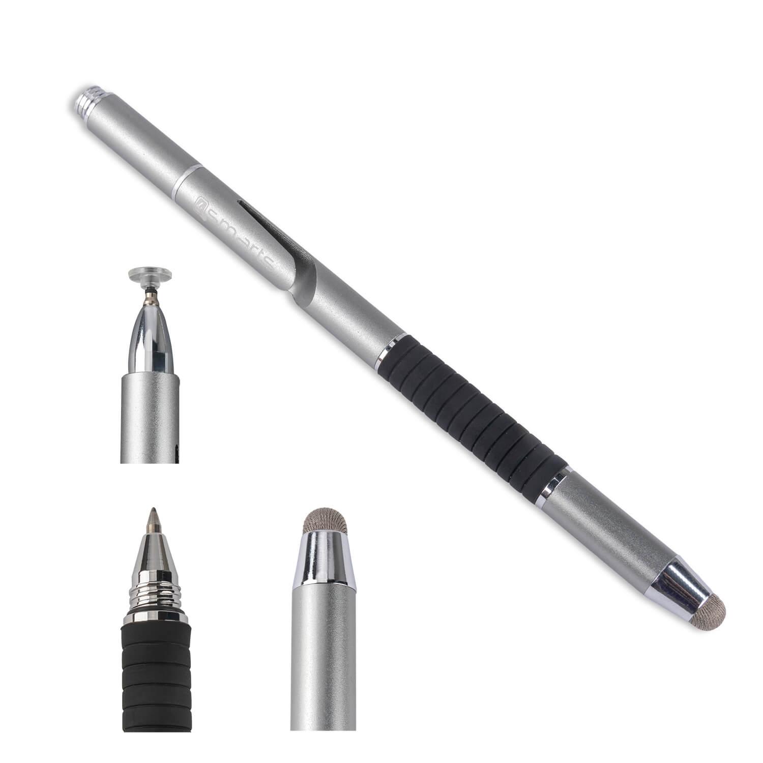 Тъч писалка с три различни накрайника - 4smarts 3in1 Stylus Pen PRO (сребрист) | JAR Computers Тъч писалка с три различни накрайника - 4smarts 3in1 Stylus Pen PRO (сребрист)