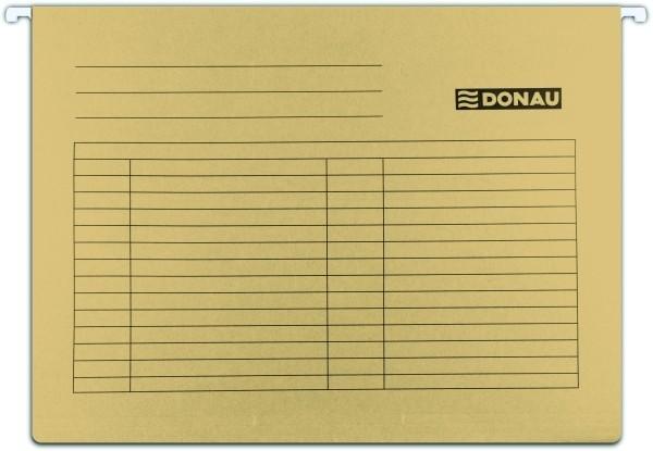 Висяща папка за картотека DONAU, с машинка, с метални шини, картон 230 г, крафт | JAR Computers Висяща папка за картотека DONAU, с машинка, с метални шини, картон 230 г, крафт