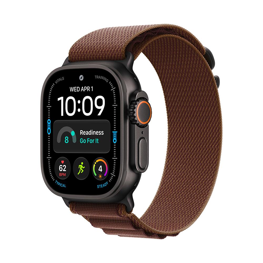 Apple Watch Ultra 4 Cellular 49mm Black Titanium Case with Burgundy Alpine Loop - M | JAR Computers Apple Watch Ultra 4 Cellular 49mm Black Titanium Case with Burgundy Alpine Loop - M