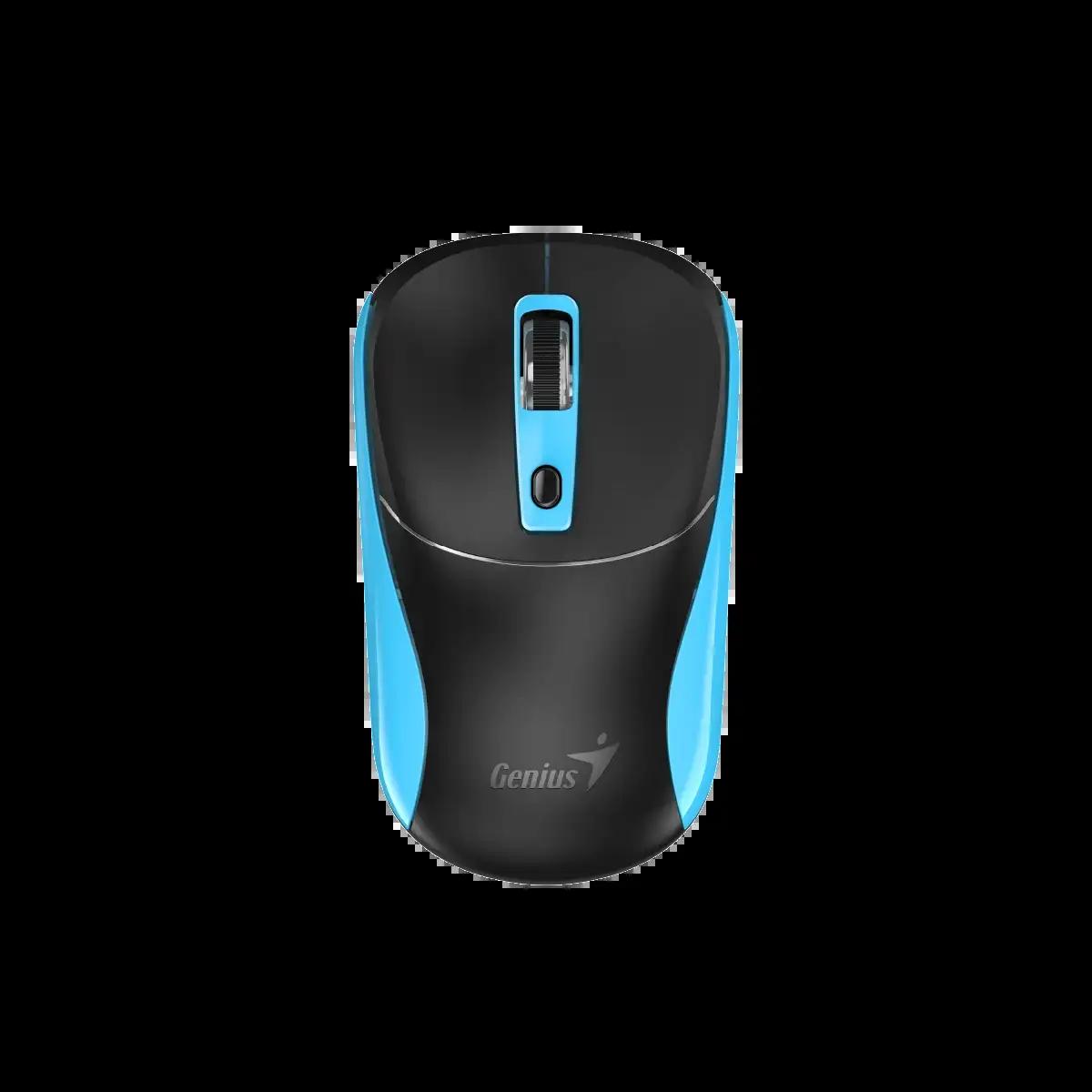 Genius Мишка NX-7123, безжична, AI Copilot, черно-синя