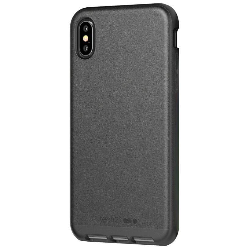 Хибриден кожен кейс с висока защита за iPhone XS, iPhone X - Tech21 Evo Luxe Kenley Case (черен) | JAR Computers Хибриден кожен кейс с висока защита за iPhone XS, iPhone X - Tech21 Evo Luxe Kenley Case (черен)