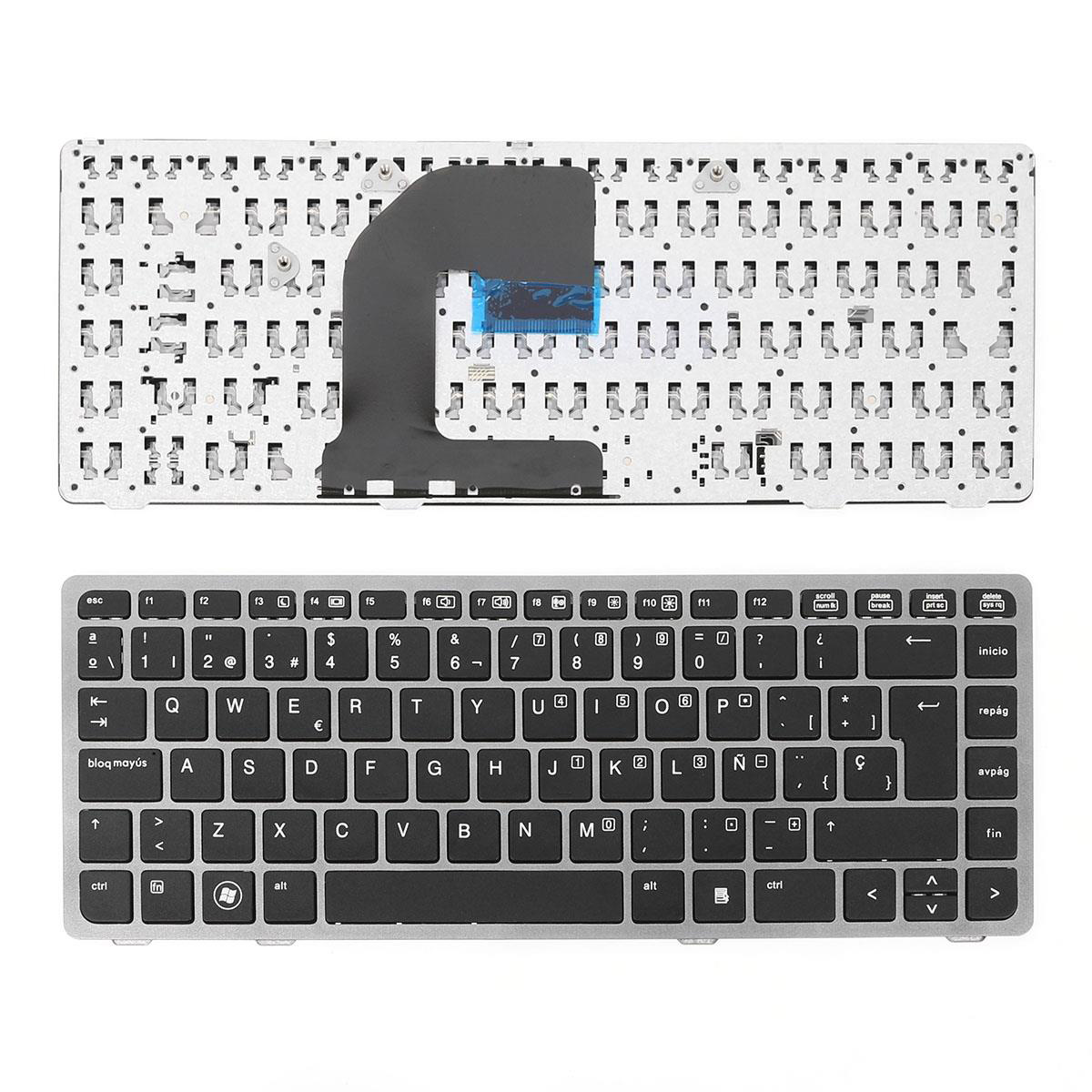 Клавиатура за лаптоп HP ProBook 6460 6465 6470B EliteBook 8460p Черна Със Сребриста Рамка / Silver Frame Black US/UK | JAR Computers Клавиатура за лаптоп HP ProBook 6460 6465 6470B EliteBook 8460p Черна Със Сребриста Рамка / Silver Frame Black US/UK