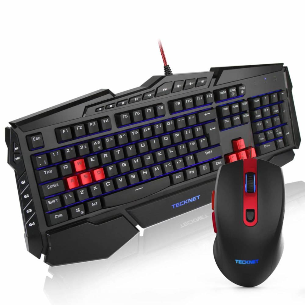 Комплект геймърска клавиатура и мишка с LED подсветка - Tecknet Kraken Gaming Combo X706 (за PC) | JAR Computers Комплект геймърска клавиатура и мишка с LED подсветка - Tecknet Kraken Gaming Combo X706 (за PC)