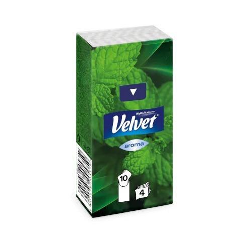Козметични кърпи Velvet, евкалипт и ментол, 4-пласта, бели, 10 бр. | JAR Computers Козметични кърпи Velvet, евкалипт и ментол, 4-пласта, бели, 10 бр.