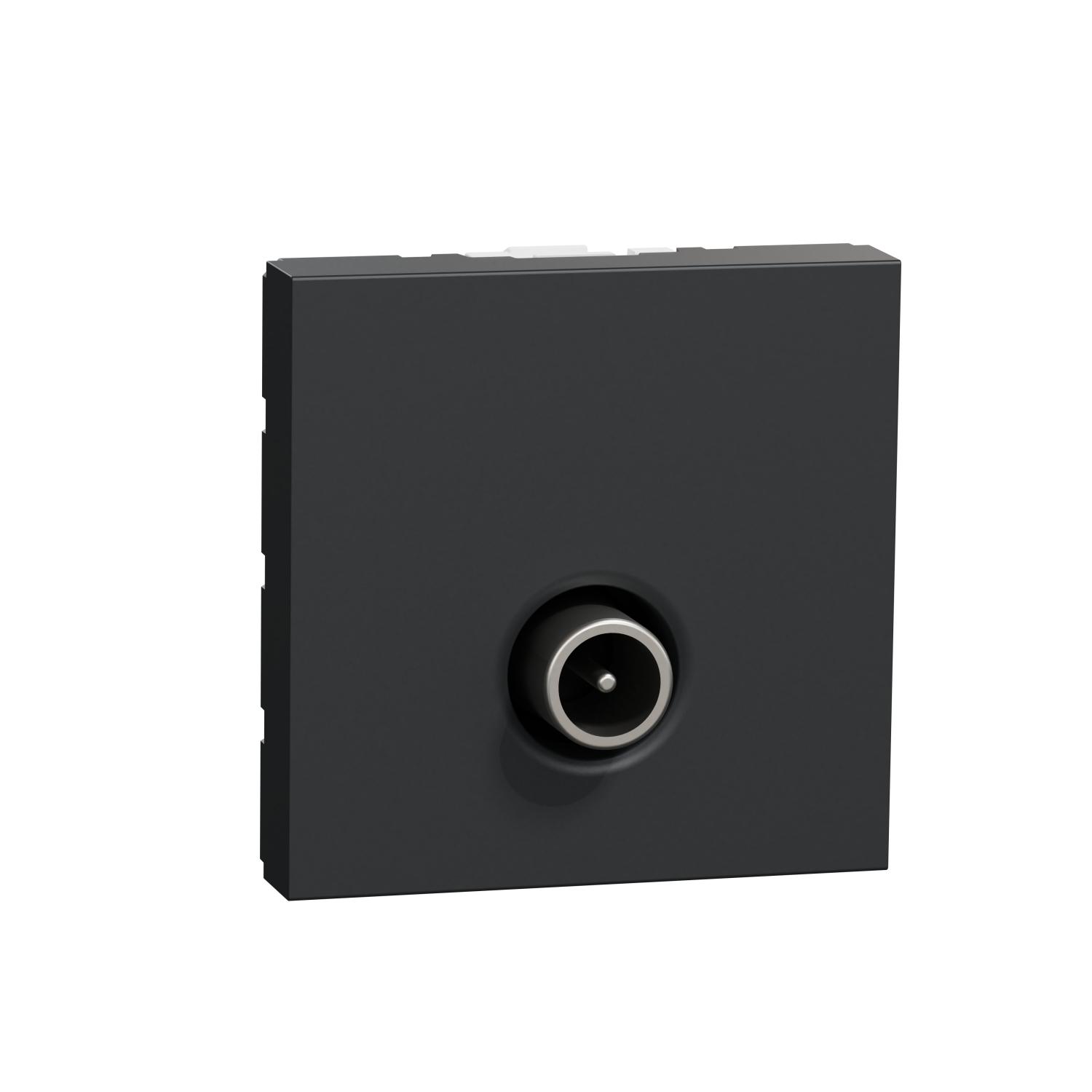 Мъжка ТВ розетка звезда 1.5 dB, 2M, антрацит - SCHNEIDER ELECTRIC New Unica NU346254 | JAR Computers Мъжка ТВ розетка звезда 1.5 dB, 2M, антрацит - SCHNEIDER ELECTRIC New Unica NU346254