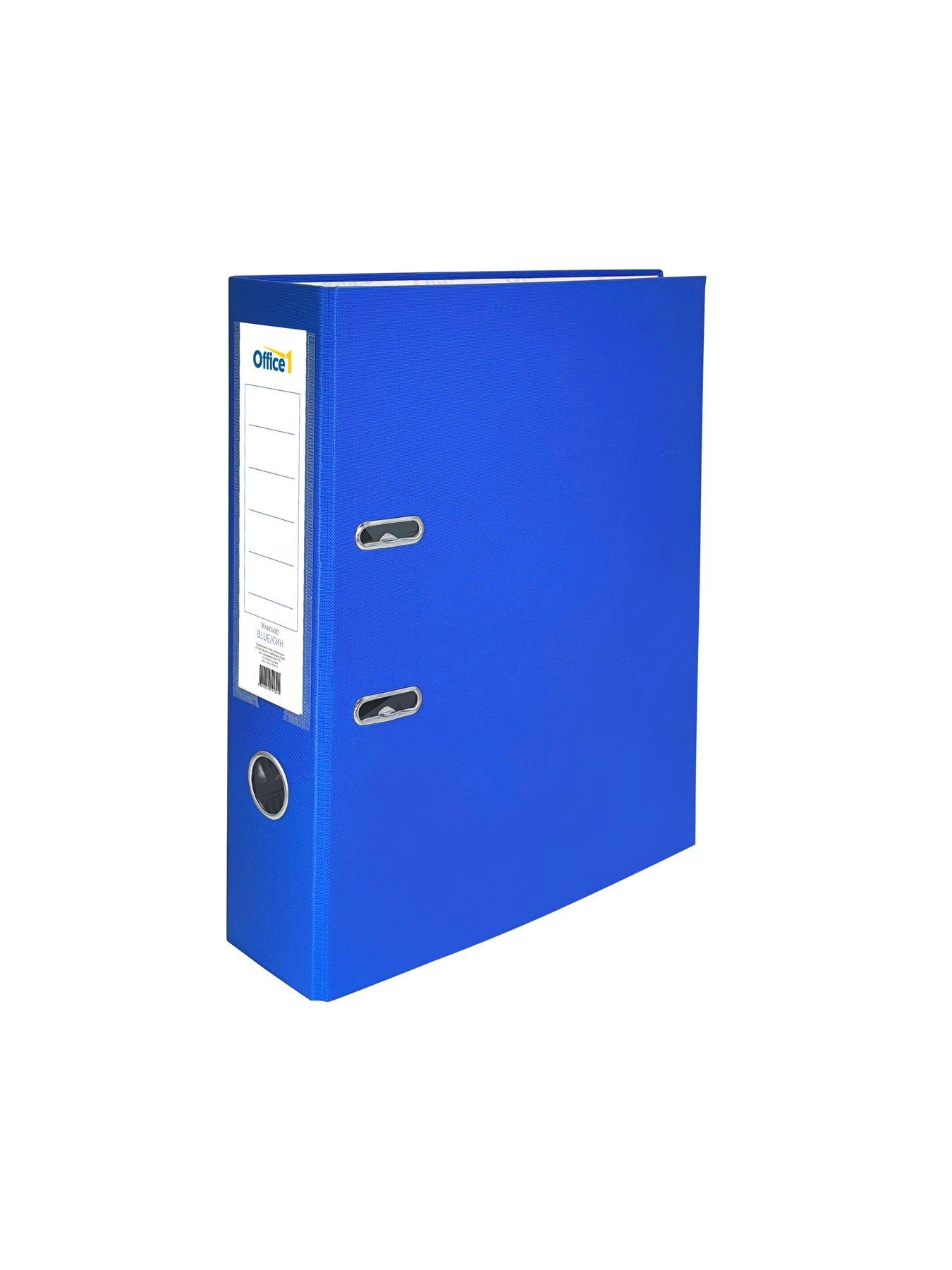 Office 1 Класьор, 8 cm, PP, несглобен, син, 50 броя | JAR Computers Office 1 Класьор, 8 cm, PP, несглобен, син, 50 броя