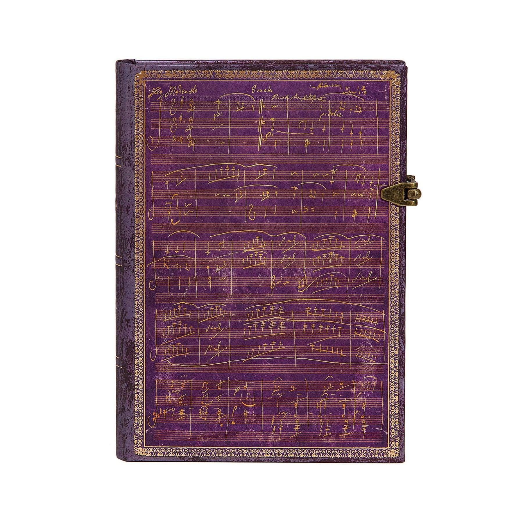 Paperblanks Тефтер Beethoven's 250th Birthday, Midi, широки редове, твърда корица, 120 листа | JAR Computers Paperblanks Тефтер Beethoven's 250th Birthday, Midi, широки редове, твърда корица, 120 листа