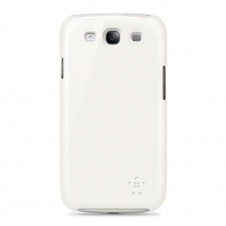 Поликарбонатов кейс за Samsung Galaxy S3 - Belkin Shield (бял) | JAR Computers Поликарбонатов кейс за Samsung Galaxy S3 - Belkin Shield (бял)