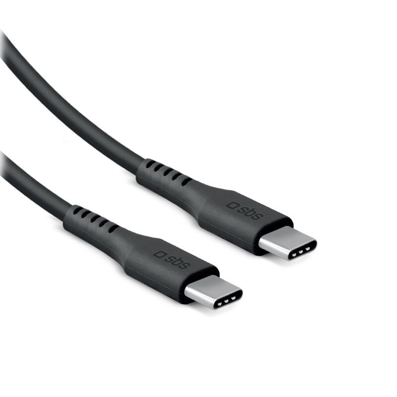 SBS LACABLETCC2M60K USB кабел USB 2.0 2 м USB C 0,48 Гбит/с 60 W Черен