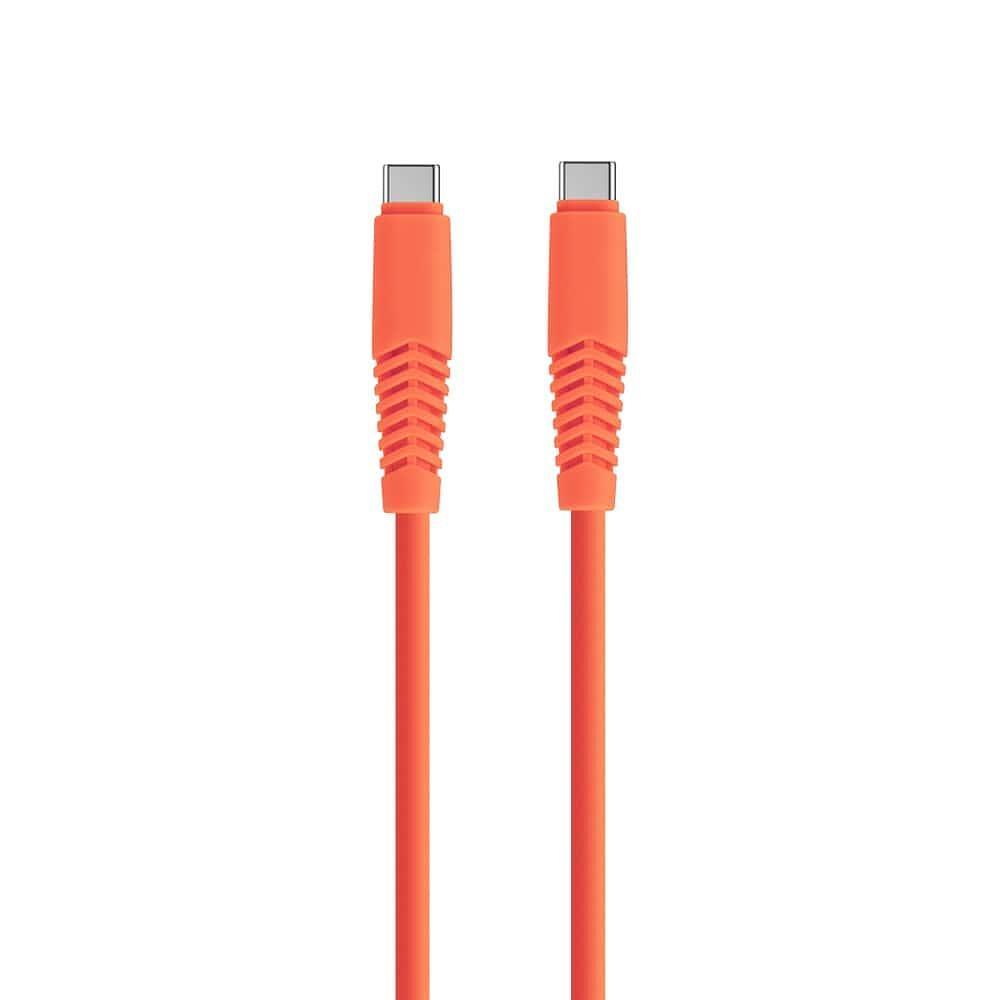 Setty кабел USB-C - USB-C 1.5 м, 2.1A, оранжев