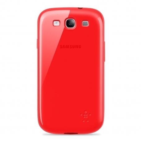 Силиконов калъф за Samsung Galaxy S3 i9300, S3 Neo - Belkin Grip Sheer (червен) | JAR Computers Силиконов калъф за Samsung Galaxy S3 i9300, S3 Neo - Belkin Grip Sheer (червен)