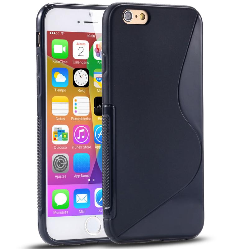 Силиконов (TPU) калъф за iPhone 6, iPhone 6S - S-Line Cover Case (черен) | JAR Computers Силиконов (TPU) калъф за iPhone 6, iPhone 6S - S-Line Cover Case (черен)