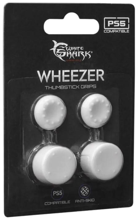 Силиконови тапи White Shark - Wheezer, бели (PS5) | JAR Computers Силиконови тапи White Shark - Wheezer, бели (PS5)