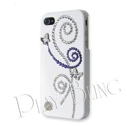 Уникален кейс с кристали на Сваровски за iPhone 4/4S - PlayBling Butterfly Shadow case | JAR Computers Уникален кейс с кристали на Сваровски за iPhone 4/4S - PlayBling Butterfly Shadow case