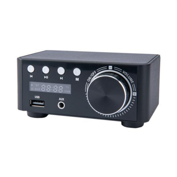 AMPLIFIER GF01A 9-24V 2x68W BT/USB/SD Black