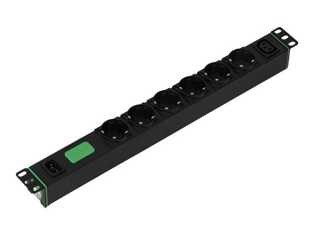 APC Easy Rack PDU Basic horizontal 1-phase 2.3 kW 230 V 10 A 6 x SCHUKO and 1 x C13 sockets IEC60320 C14 input | JAR Computers APC Easy Rack PDU Basic horizontal 1-phase 2.3 kW 230 V 10 A 6 x SCHUKO and 1 x C13 sockets IEC60320 C14 input