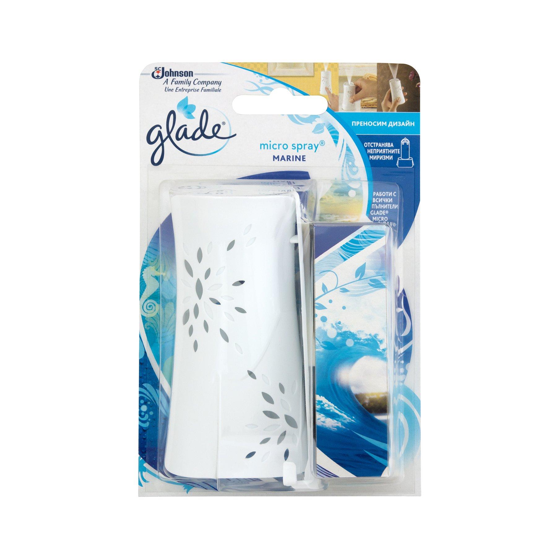 Ароматизатор Glade microspray, спрей, океан, с включен пълнител, 10 ml | JAR Computers Ароматизатор Glade microspray, спрей, океан, с включен пълнител, 10 ml