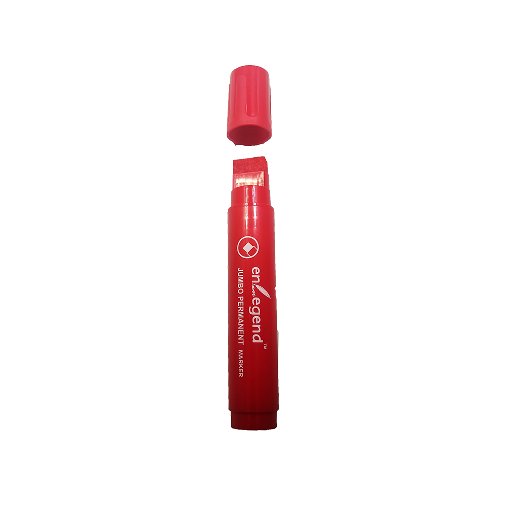 Enlegend Permanent Jumbo Marker Square Red (ENL-PM2010-RD) (ENLPM2010RD)