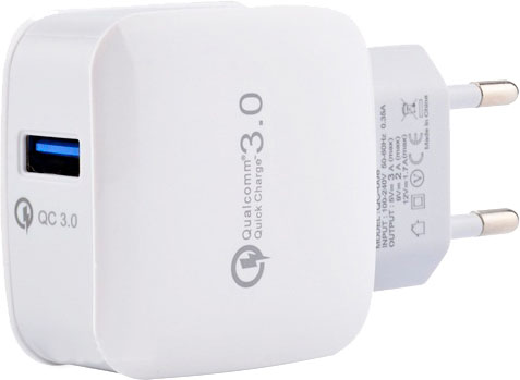 Интелигентно USB зарядно (USB Adapter) 3.0 USB Intelligent Charger White / Бяло | JAR Computers Интелигентно USB зарядно (USB Adapter) 3.0 USB Intelligent Charger White / Бяло