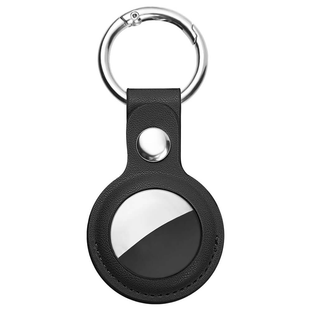 Ключодържател от изкуствена кожа за Apple AirTag - Techsuit Vegan Leather Keyring AirTag Case (черен) | JAR Computers Ключодържател от изкуствена кожа за Apple AirTag - Techsuit Vegan Leather Keyring AirTag Case (черен)
