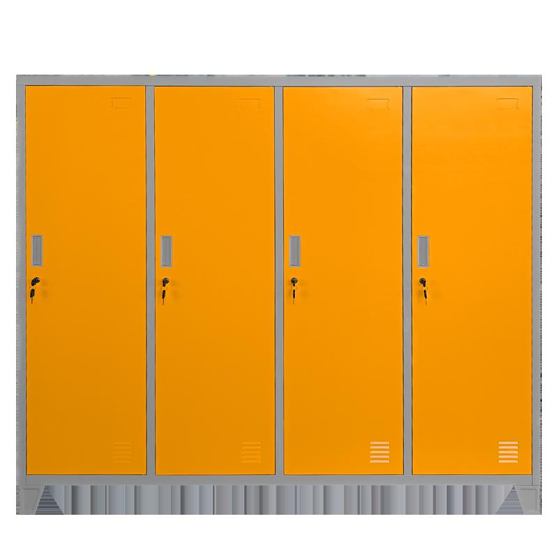 Метален шкаф Carmen CR-1604-4 JZ - сив / оранжев | JAR Computers Метален шкаф Carmen CR-1604-4 JZ - сив / оранжев