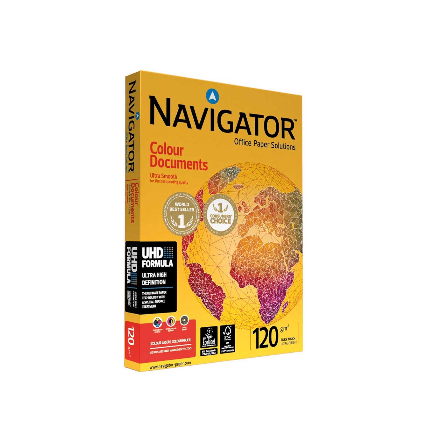 Navigator Копирна хартия Colour Documents, А4, 120 g/m2, 250 листа | JAR Computers Navigator Копирна хартия Colour Documents, А4, 120 g/m2, 250 листа