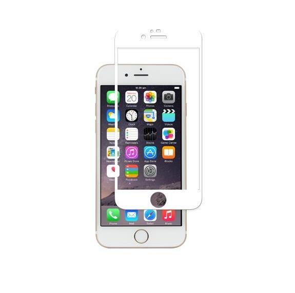 Обхващащо и ръбовете стъклено защитно покритие за дисплея на iPhone 6, iPhone 6S - Moshi iVisor Glass (бял) | JAR Computers Обхващащо и ръбовете стъклено защитно покритие за дисплея на iPhone 6, iPhone 6S - Moshi iVisor Glass (бял)