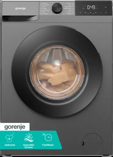 Пералня Gorenje WG2PS74A2G , 1400 об./мин., 7.00 kg, A , Черен