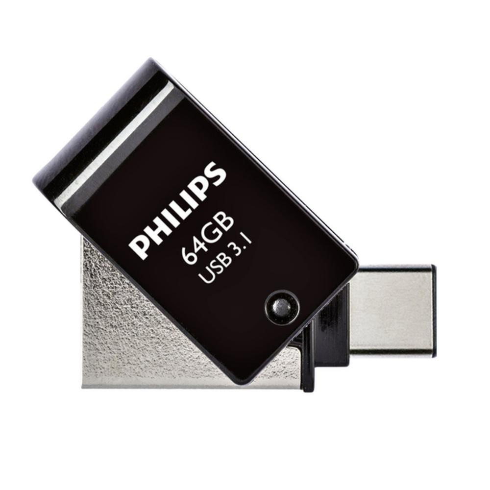 Philips 2-in-1 64GB USB 3.1 Stick με σύνδεση USB-C Μαύρο (PHUSB64G2IN1OTGGU3C) (PHIPHUSB64G2IN1OTGGU3C) | JAR Computers Philips 2-in-1 64GB USB 3.1 Stick με σύνδεση USB-C Μαύρο (PHUSB64G2IN1OTGGU3C) (PHIPHUSB64G2IN1OTGGU3C)