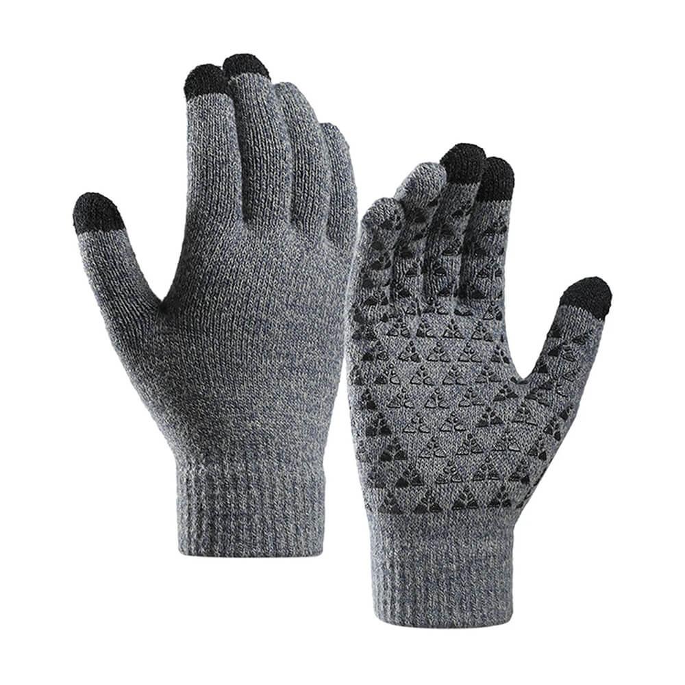 Плетени зимни ръкавици за тъч екрани - Iwarm Winter Braided Touch Gloves with Non-slip Details (23 см) (сив) | JAR Computers Плетени зимни ръкавици за тъч екрани - Iwarm Winter Braided Touch Gloves with Non-slip Details (23 см) (сив)