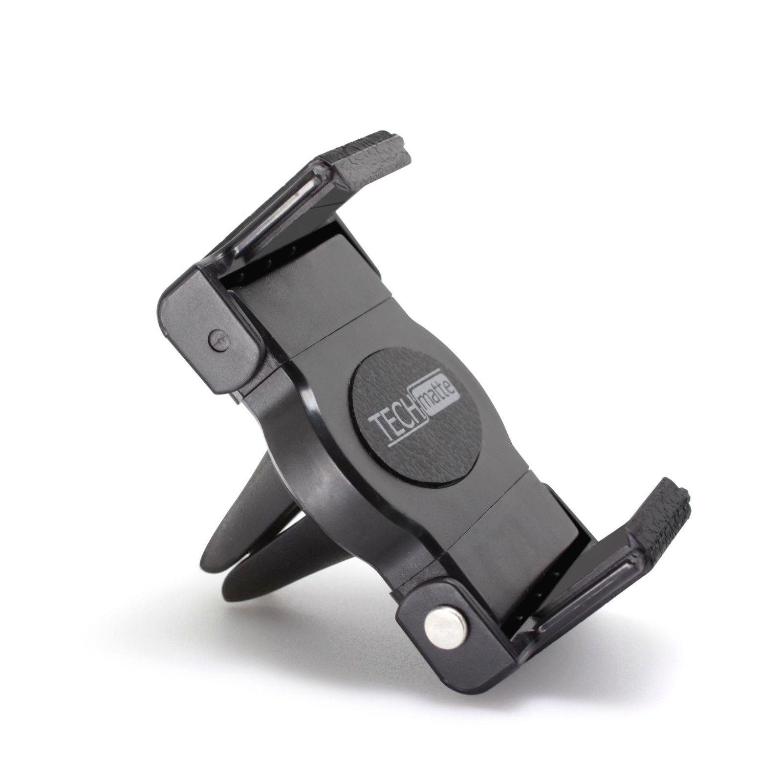 Поставка за радиатора на кола за смартфони с ширина до 10 см. - Techmatte PortGrip Air Vent Universal Car Mount (черна) | JAR Computers Поставка за радиатора на кола за смартфони с ширина до 10 см. - Techmatte PortGrip Air Vent Universal Car Mount (черна)