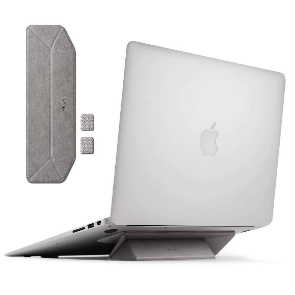 Сгъваема, залепяща се към вашия компютър поставка за MacBook и лаптопи - Ringke Universal Laptop Stand (сив) | JAR Computers Сгъваема, залепяща се към вашия компютър поставка за MacBook и лаптопи - Ringke Universal Laptop Stand (сив)