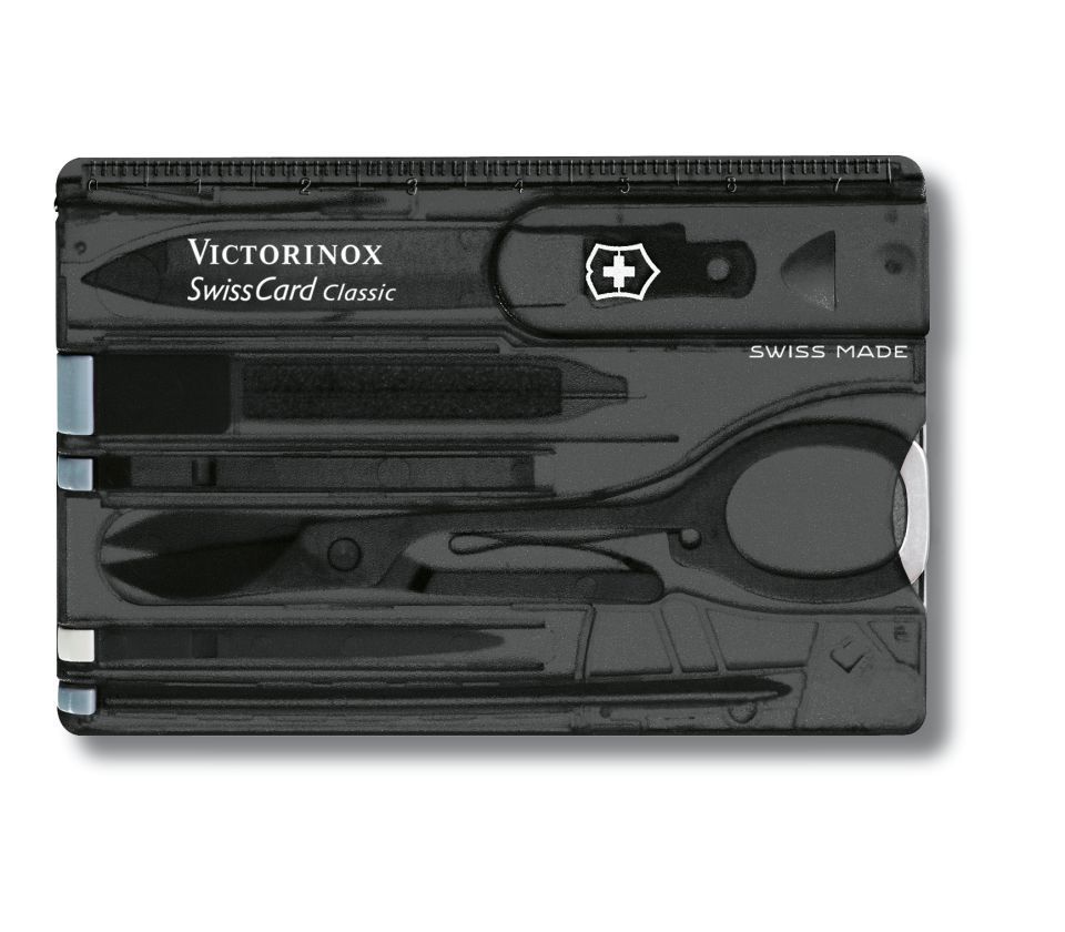 Швейцарски джобен нож-карта Victorinox SwissCard Onyx 0.7133.T3