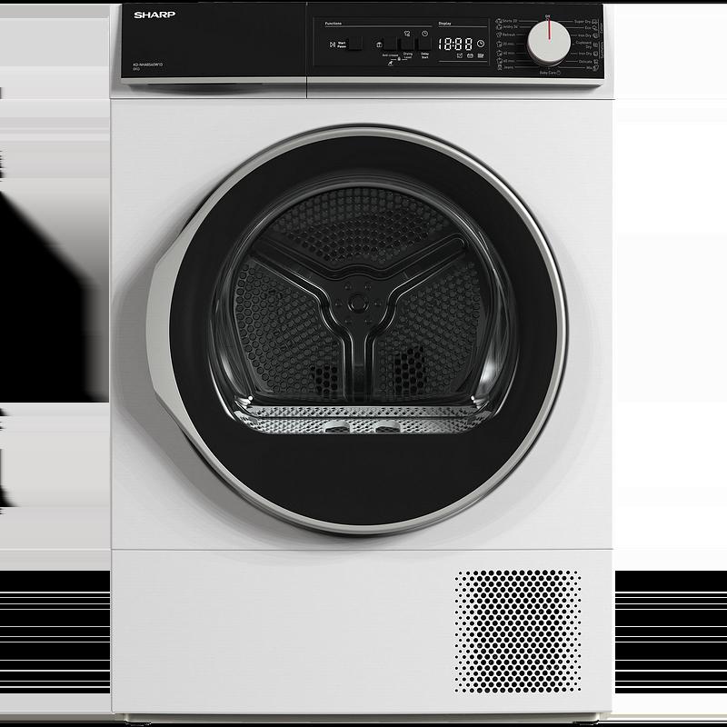 Сушилня Sharp KD-NHA8S6GW1D , 8 kg, D , D , Бял