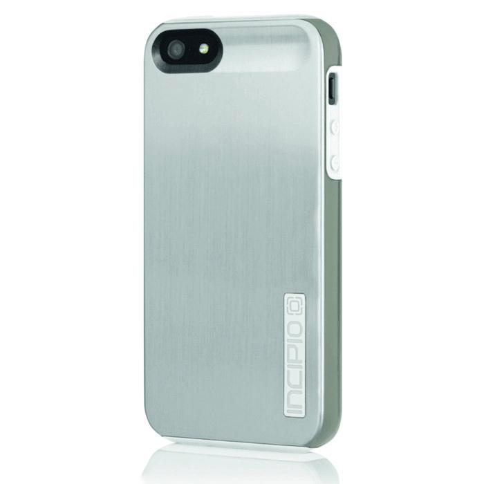 Удароустойчив хибриден кейс за iPhone 5, iPhone 5S, iPhone SE - Incipio Dual Pro Shine (сив-бял) | JAR Computers Удароустойчив хибриден кейс за iPhone 5, iPhone 5S, iPhone SE - Incipio Dual Pro Shine (сив-бял)