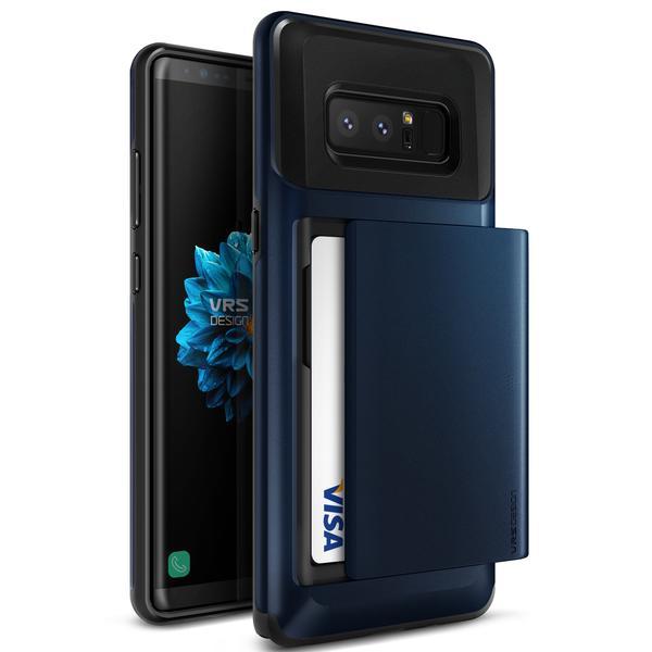 Висок клас хибриден удароустойчив кейс с място за кр. карти за Samsung Galaxy Note 8 - Verus Damda Glide Case (тъмносин) | JAR Computers Висок клас хибриден удароустойчив кейс с място за кр. карти за Samsung Galaxy Note 8 - Verus Damda Glide Case (тъмносин)