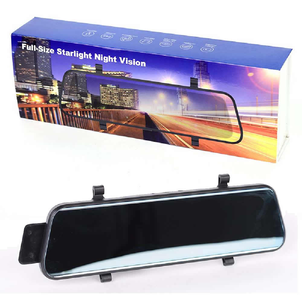 CAR DVR Mirror 10" FullHD/Touch/2cam