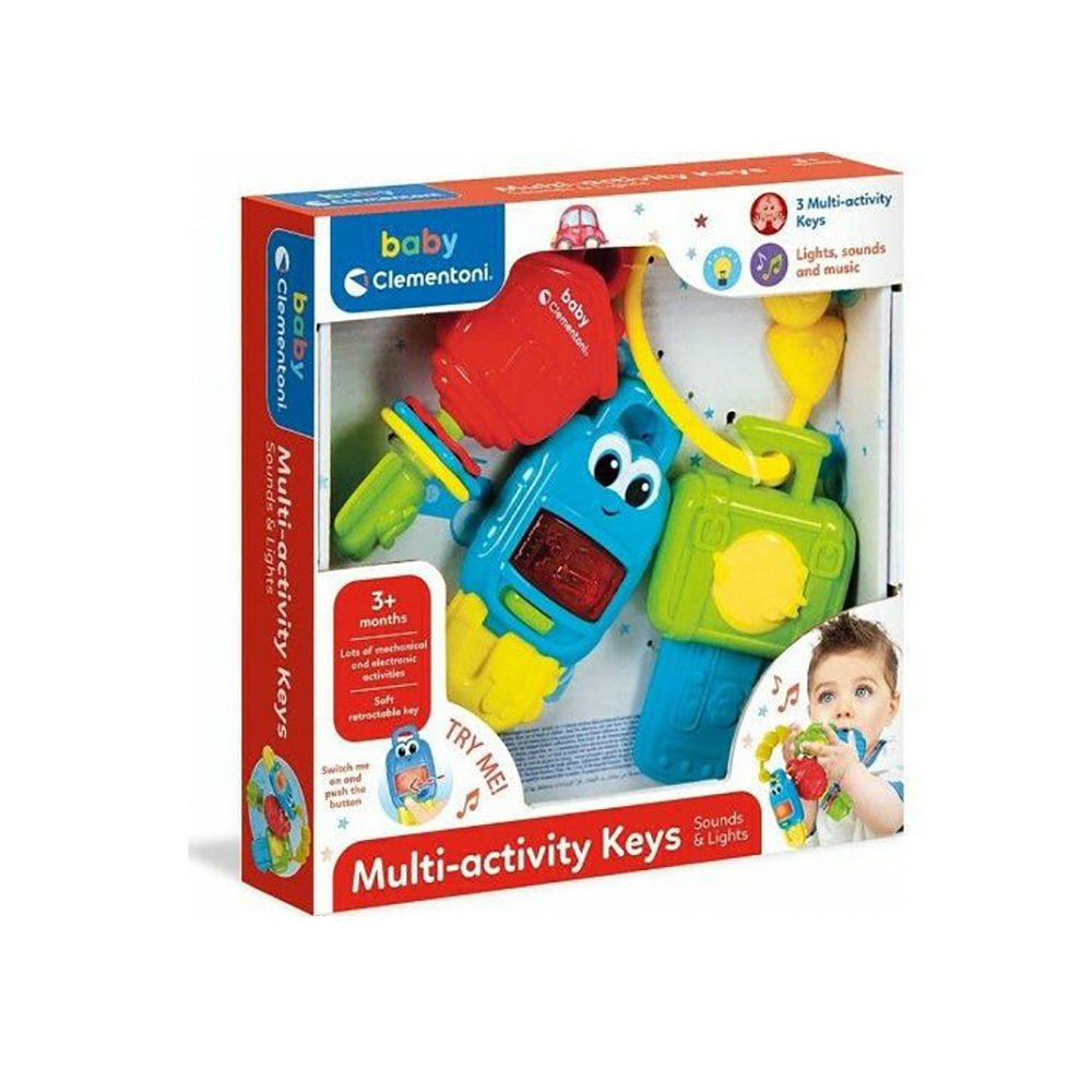 Clementoni Electronic Keys with Light and Sounds for 3+ Months (1000-17460) (CLE100017460) | JAR Computers Clementoni Electronic Keys with Light and Sounds for 3+ Months (1000-17460) (CLE100017460)