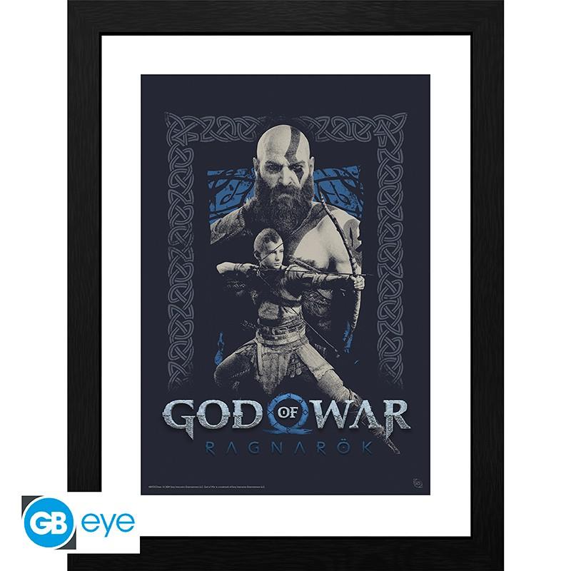 GBEYE GOD OF WAR - Framed print &quot;Kratos and Atreus&quot; (30x40)