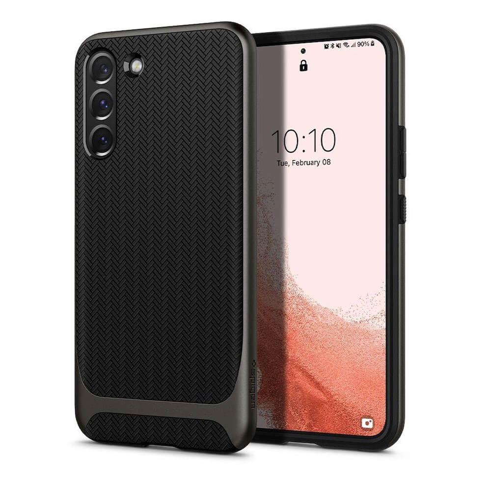 Хибриден кейс с висока степен на защита за Samsung Galaxy S22 - Spigen Neo Hybrid Case (сив) | JAR Computers Хибриден кейс с висока степен на защита за Samsung Galaxy S22 - Spigen Neo Hybrid Case (сив)
