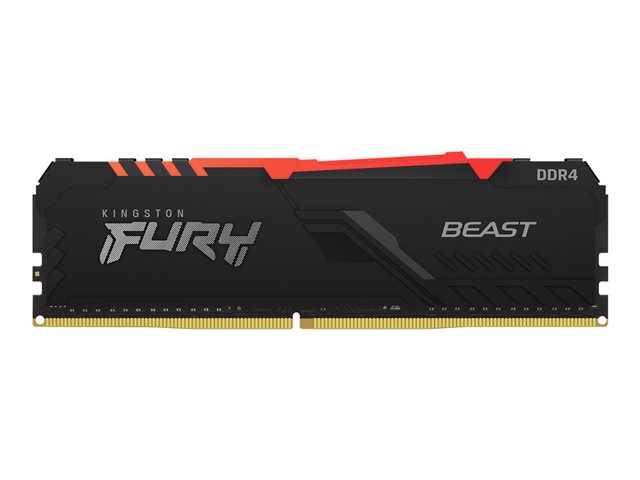 KINGSTON 64GB 2666MHz DDR4 CL16 DIMM Kit of 4 1Gx8 FURY Beast RGB