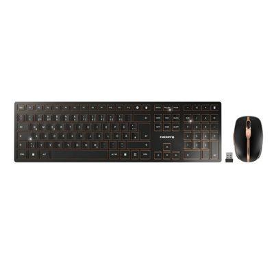 Клавиатура CHERRY keyboard and mouse set DW 9100 SLIM - black/bronze | JAR Computers Клавиатура CHERRY keyboard and mouse set DW 9100 SLIM - black/bronze