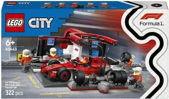 Lego City F1 Pit Stop With Pit Crew And Ferrari Speedster (60443) (LGO60443)