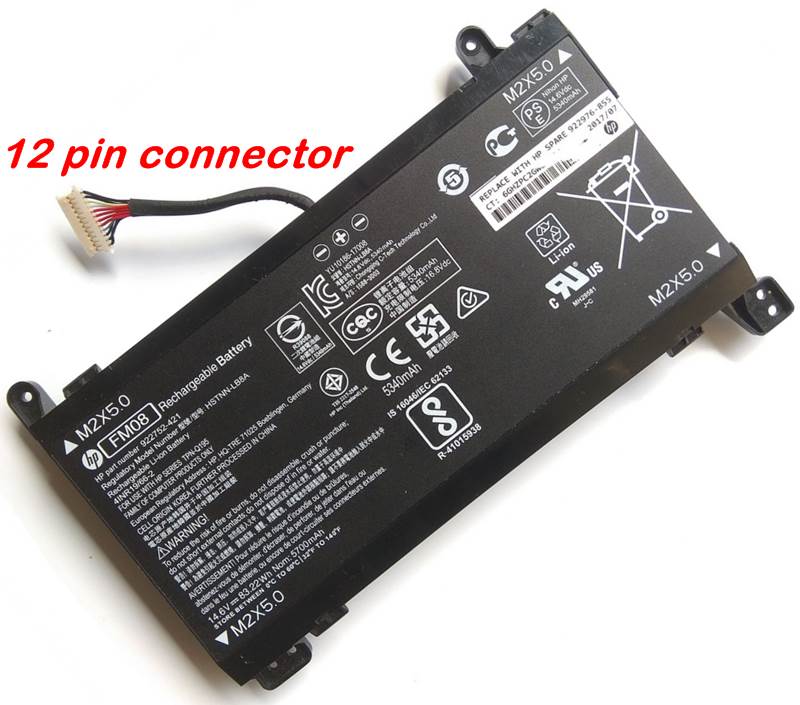 Оригинална батерия за лаптоп HP Omen 17-AN*** FM08 12pin cable