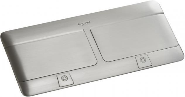 Подова/Мебелна кутия 2х4 мод. с вкл. монтажен кит цвят МАТИРАНА СТОМАНА (Matt steel finish) Pop-Up кутия Legrand | JAR Computers Подова/Мебелна кутия 2х4 мод. с вкл. монтажен кит цвят МАТИРАНА СТОМАНА (Matt steel finish) Pop-Up кутия Legrand