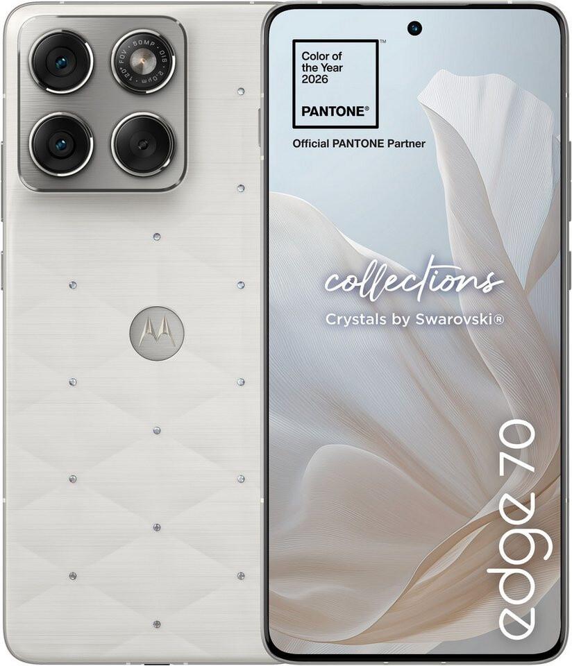 Смартфон Motorola Edge 70 Swarovski Edition, 12GB, 512GB, PANTONE Cloud Dancer - PBA50053PL | JAR Computers Смартфон Motorola Edge 70 Swarovski Edition, 12GB, 512GB, PANTONE Cloud Dancer - PBA50053PL